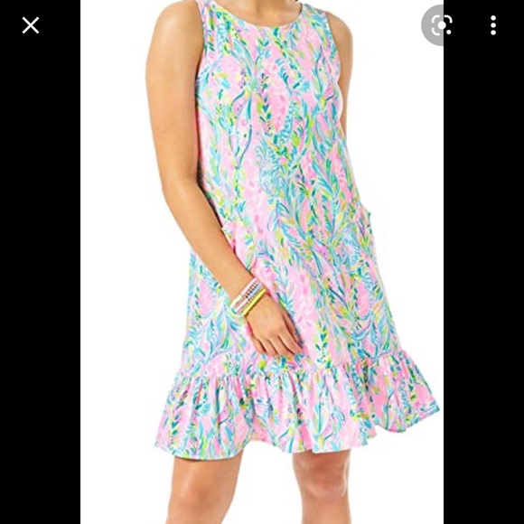 Lilly Pulitzer Dresses & Skirts - NWT Lilly Pulitzer Kristen Flounce Dress Unicorn of the Sea